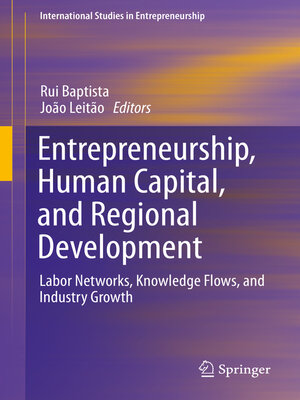 cover image of Entrepreneurship, Human Capital, and Regional Development